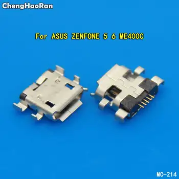 ChengHaoRan 2шт 5Pin Разъем Micro USB Разъем USB-Розетка Для ASUS ZENFONE 5 6 ME400C USB Порт Для Зарядки
