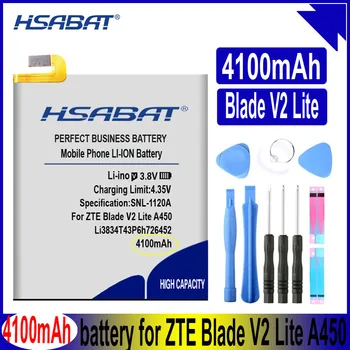 HSABAT Li3834T43P6h726452 Аккумулятор 4100mAh для MTS Smart Run 4G Аккумулятор Для ZTE Blade V2 Lite A450 Q509T Аккумуляторы