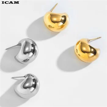 ICAM Серьги-крючки из нержавеющей стали для женщин, булавка, минималистский шик, Стиль барокко, Элегантные женские украшения, Нежные серьги В подарок 2023