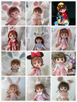 OB11 Кукла ручной работы на заказ, мини-глиняная кукла для продажи в одежде, париках, без обуви