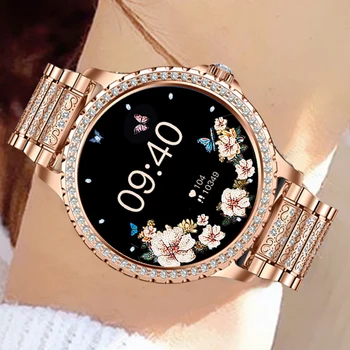 Reloj Inteligente Mujer Smartwatch 2023 Женские смарт-часы с Bluetooth-вызовом, водонепроницаемым устройством для отслеживания артериального давления, фитнес-трекером, смарт-часами для Huawei