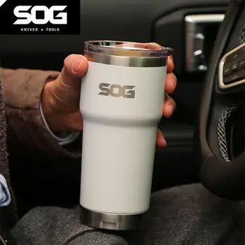SOG 590 мл Чашка для воды из нержавеющей стали большой емкости, Портативная Чашка для мужчин и женщин, Уличная чашка для воды, кемпинг