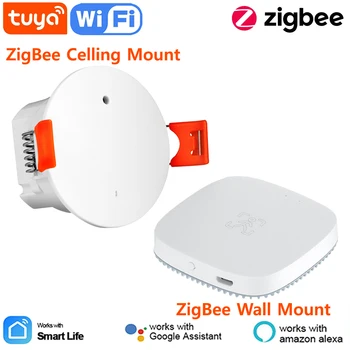 Tuya Smart WiFi/Zigbee Детектор присутствия человека mmWave Радарный датчик Pir-контроля с определением яркости для Alexa Google
