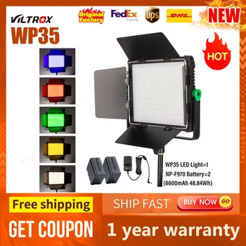 Viltrox WP35 30W RGB LED Light Panel Панель Освещения для Фотосъемки 2800k-6800k Двухцветный Беспроводной Пульт Дистанционного Студийного Освещения Для Видеосъемки