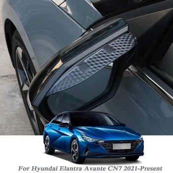 Автомобильное Зеркало Заднего Вида От Дождя Для Бровей Auto Shield Snow Guard Солнцезащитный Боковой Козырек Shade Protector Для Hyundai Elantra Avante CN7 2021-2023