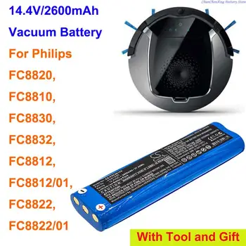 Аккумулятор для пылесоса GreenBattery2600mAh для Philips FC8810, FC8820, FC8830, FC8832, FC8812, FC8812/01, FC8822, FC8822/01