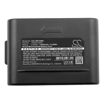 Аккумулятор для сканера штрих-кода для LXE 153521-0004 MX1