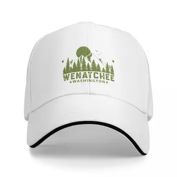 Бейсбольная кепка Wenatchee Washington Mountain Sight, Солнцезащитная кепка дальнобойщика, винтажные кепки с помпонами, женские Мужские