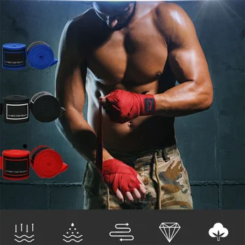 Боксерский бандаж 3/5 м, спортивный ремень, перчатки для кикбоксинга Sanda, обертывания, пояс, Боксерское тренировочное цевье, эластичный бинт