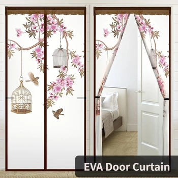 Ветрозащитная Магнитная Дверная штора EVA, Летняя Противомоскитная Перегородка для гостиной, Дверная штора для кондиционирования воздуха, Домашний декор