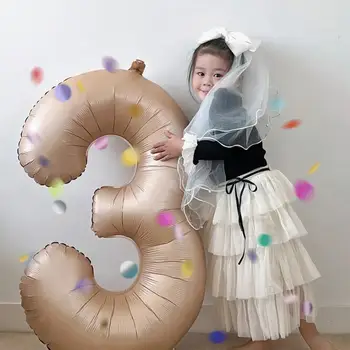 Взрослый/ребенок, 1 комплект воздушных шаров с номерами, 32-дюймовый надувной привлекательный декоративный фольгированный шар для юбилейной вечеринки на день рождения