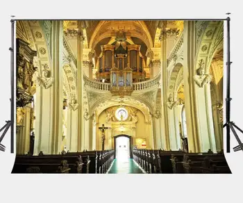 внутренняя структура церкви Святой религии размером 7x5 футов, свадебные портретные фоны для влюбленных, фоны для золотой люстры, студийный реквизит
