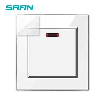 Выключатель SRAN 20A с неоновой подсветкой акриловая панель кухонный водонагреватель вкл/выкл настенный выключатель кондиционер высокой мощности