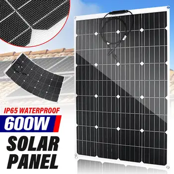 Гибкая солнечная система ETFE мощностью 600 Вт / 1200 Вт, солнечная панель для сарая на крыше, фотоэлектрический солнечный элемент, гибкая солнечная панель 18 В для зарядки