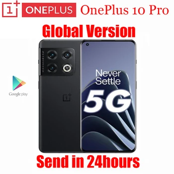 Глобальная версия Оригинальный Официальный Смартфон OnePlus 10 Pro 10pro 5G 6,7 дюймов Snapdragon8 Gen 1 NFC 5000 мАч 80 Вт Быстрая Зарядка 50 Мп