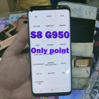 Дефект Только точечный 100% Оригинал Протестирован Для Samsung Galaxy S8 LCD SM-G950FD SM-G950 Дисплей Без Рамки Сенсорный Экран Дигитайзер