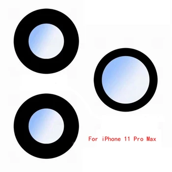 Для iPhone 11/11 Pro/11 Pro Max/12/12 Mini/12 Pro/12 Pro Max Задняя Камера Стеклянный Объектив с Наклейкой Клейкие Запасные Части