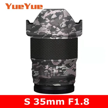 Для Panasonic S 35mm F1.8 Наклейка на объектив камеры с защитой от царапин, покрытие защитной пленкой, защитная пленка для тела, кожный покров 35 1,8