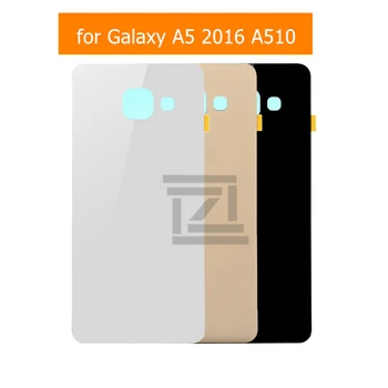 для Samsung Galaxy A5 2016 A510F Стеклянная Задняя Крышка Батарейного Отсека Задняя Крышка Корпуса Дверцы с Клеем 3M Запасные Части Для Ремонта