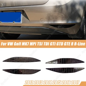 Для VW Golf MK7 MPI TSI TDI GTI GTD GTE R R-Line 2012-2017 Светоотражающие Наклейки На Задний Бампер Автомобиля, Отражающая Предупреждающая Полоса, Тюнинг