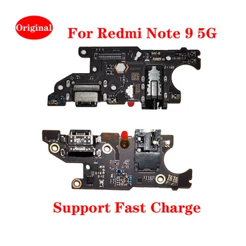 Для Xiaomi Redmi Note 9 5G Оригинальная док-станция для быстрой Зарядки USB-порта Плата с Гибким Кабелем Разъем Для Зарядки Микрофона