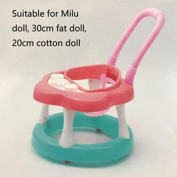 Для аксессуаров для куклы Барби, имитирующей мебель, Ходунки, коляску, пластиковую тележку с подсветкой, для детских игрушек в игровом домике