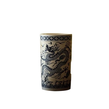 Древнекитайский бело-голубой фарфор с рисунком дракона, газированная углеродная плита и спиртовая плита для приготовления чая кунг-фу