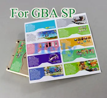 замена 20 комплектов Для Nintend Gameboy Advance GBA Label Sticker Индивидуальный Дизайн Для Задней Панели Консоли GBA SP Цветные Наклейки