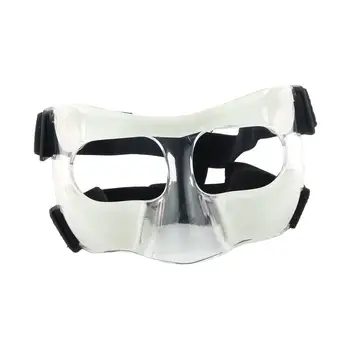 Защитный щиток для носа, мужской и женский Регулируемый ремешок, Прочная баскетбольная маска