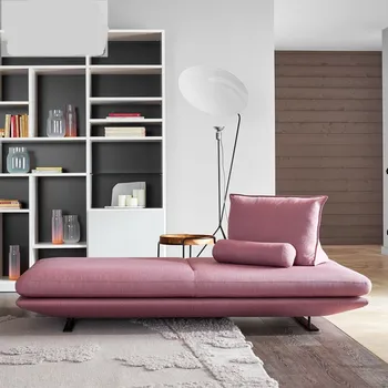 Изготовленный на заказ скандинавский итальянский минималистичный современный простой диван для гостиной, маленький семейный диван, чистый красный модный диван