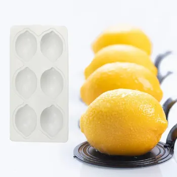 Инструменты для украшения французского десертного торта 3D Форма для фруктов в форме Лимона Силиконовая форма для пирожных Формы для торта с муссом Кондитерские Инструменты для выпечки