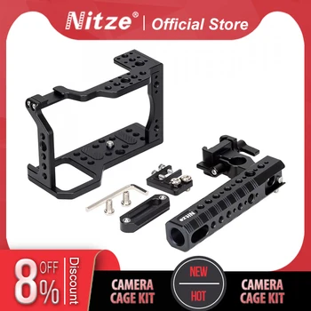 Комплект камеры Nitze SHT-A6 для камер SONY A6000/A6300/A6400/A6500 с зажимом для HDMI-кабеля PE09 и ручкой НАТО PA23-A