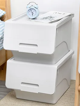 Коробка Для Хранения Одежды С Дополнительным Клапаном Большая Японская Коробка Для Игрушек Открытая Сортировочная Оптовая Коробка Hemakou Storage Front