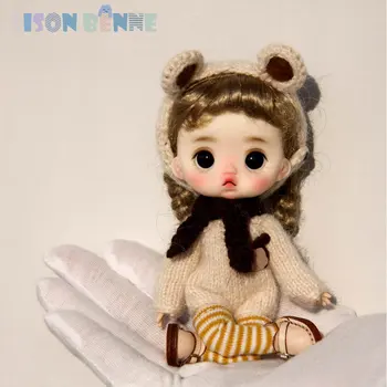 Кукла SISON BENNE 1/12 BJD, полный комплект игрушек, включая куклу и кукольную одежду, обувь, косметику ручной работы.