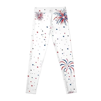Леггинсы с патриотическими фейерверками и звездами 4 июля, женская спортивная одежда, леггинсы с эффектом пуш-ап, спортивная одежда