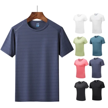 Летние модные повседневные рубашки Мужские дышащие спортивные рубашки Уличная брендовая рубашка с коротким рукавом Верхняя Тренировочная спортивная одежда