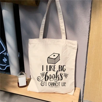 Многоразовая Эко-женская сумка с книжным принтом, большая женская холщовая сумка, сумка-тоут для покупок, сумка через плечо, женские сумки для покупок с продуктами.