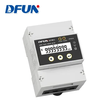 Многофункциональный измеритель электроэнергии DFUN DFPM93 на Din-рейке RS485 Трехфазный