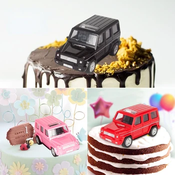 Модель автомобиля Jeep для мальчиков, топпер для торта, Детское украшение для торта с Днем рождения, Автомобильная выпечка, декор для торта, детский образовательный подарок на день рождения
