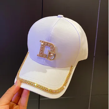 Модная брендовая бейсболка с буквой Diamond D для женщин и мужчин, Летняя солнцезащитная шляпа для улицы 2024, Осенние Повседневные женские кепки