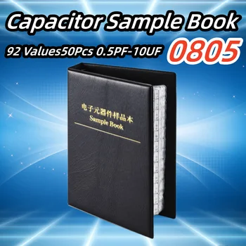 Набор образцов микросхем 0805 SMD-конденсатора Book 92 Значения 50 шт 0,5 ПФ-10 МКФ