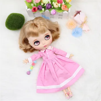 Наряды для куклы ICY DBS Blyth Розовое платье для совместного боди-костюма для девушки из аниме 1/6 BJD OB24