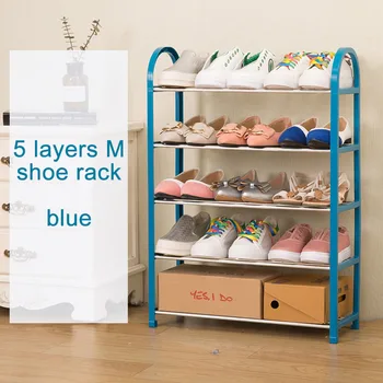 Новая стойка для обуви простая многослойная бытовая стойка для хранения обуви, трех- или четырехслойная стойка для обуви в общежитии, прочная маленькая стойка для обуви shoe c