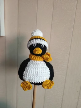 Новая шерстяная шапка ручной работы с рисунком пингвина (подходит для аксессуаров для кукол blythe 、 qbaby)
