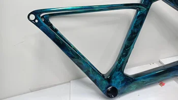 новейшая карбоновая рама для шоссейного велосипеда Phantom Blue ud, глянцевая велосипедная рама, дисковые тормоза 49-58 см, сделано в Китае