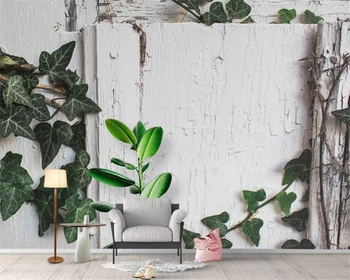 Обои на заказ Beibehang Скандинавские минималистичные тропические растения фрески из листьев черепахи Лайм обои на фоне телевизора и дивана 3D-обои