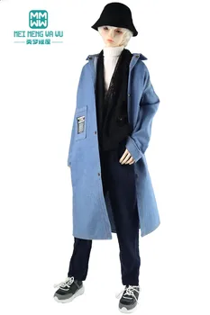 Одежда для куклы BJD 75-85 см, игрушки DK SD17 POPO68, кукла со сферическим суставом, модный джинсовый тренч, свитер, брюки