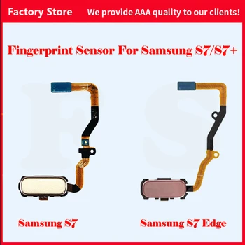 Оригинальная Кнопка Home Touch ID Датчик Отпечатков Пальцев Гибкий Кабель Для Samsung Galaxy S7 Edge SC-02H SCV33 G930 G930F G935 G935F