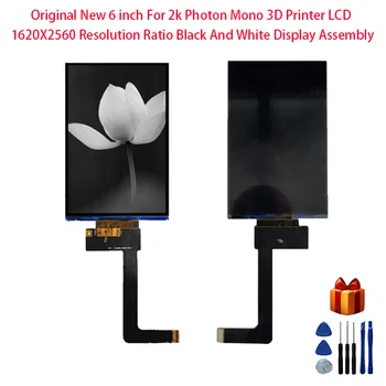 Оригинальный Новый 6-дюймовый Для 3D-принтера 2k Photon Mono ЖК-дисплей с соотношением разрешения 1620X2560 Черно-Белый Дисплей В сборе
