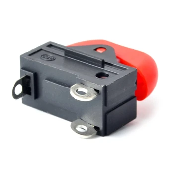 Перекидной переключатель 4XFB, черный, красный, кнопка регулировки скорости ветра, перекидной переключатель, 3 положения, 3-контактный переключатель для фена (черный /красный)
